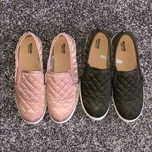 Pink and Green loafers (both pairs!)